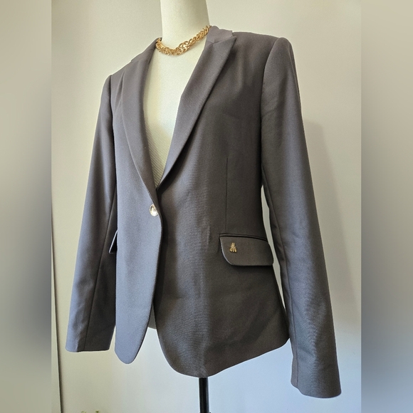MOS MOSH Gray Classic Blazer. Size 42/ Large - Picture 2 of 16
